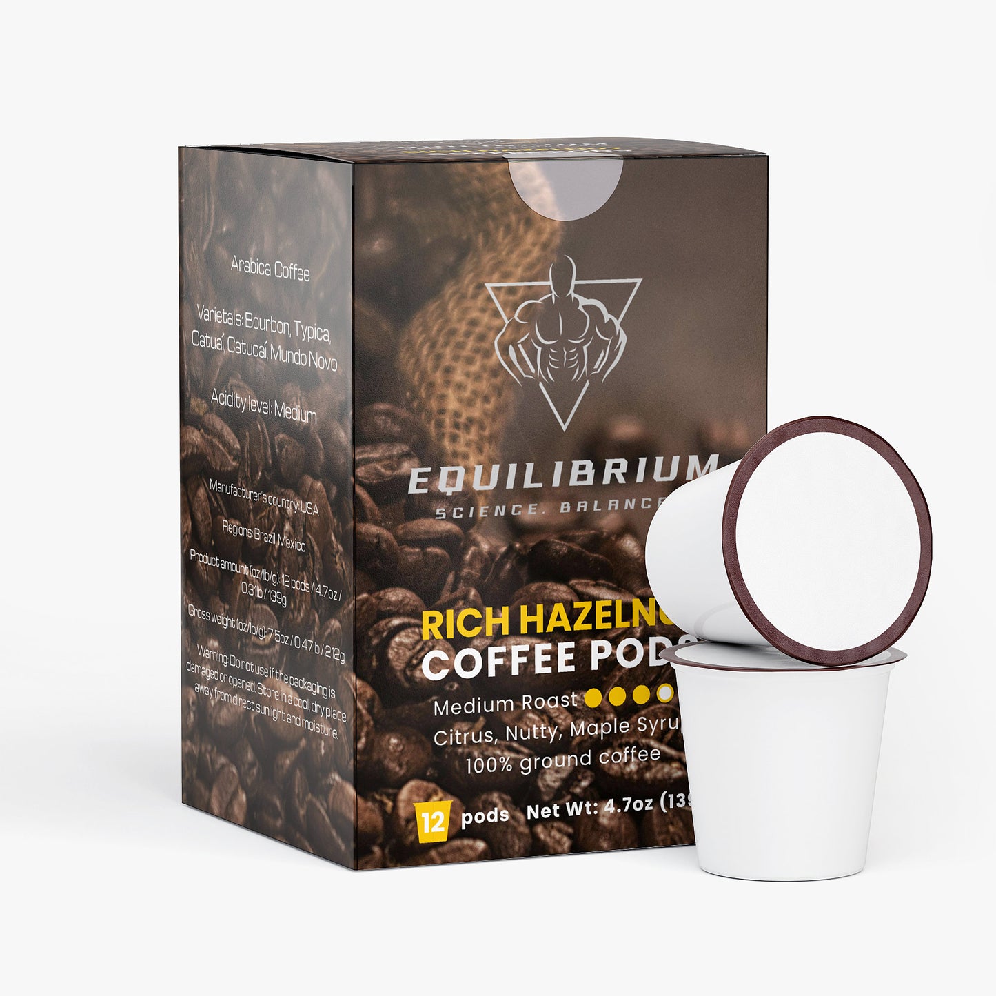 Rich Hazelnut Coffee Pods (Medium Roast)